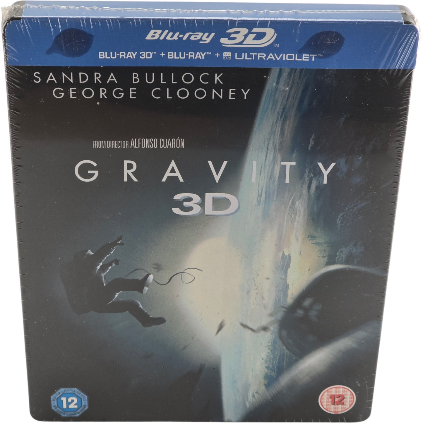 Gravity SteelBook Blu-ray 3D + 2D Zavvi Sandra Bullock,George Clooney 2013 Libre