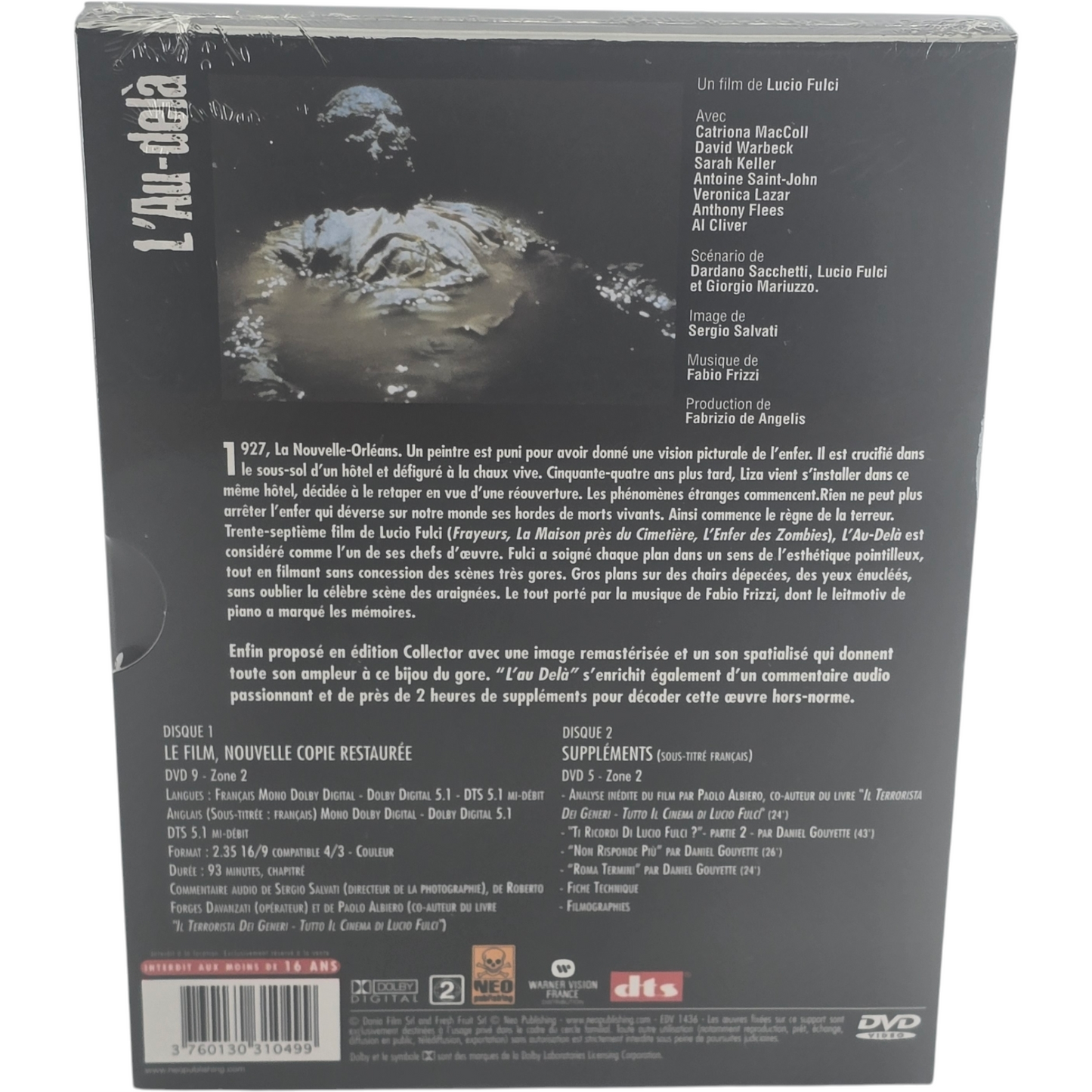 The Beyond[L'Au-delà] Édition Collector 2 X DVD + Bonus Digipack Lucio Fulci B