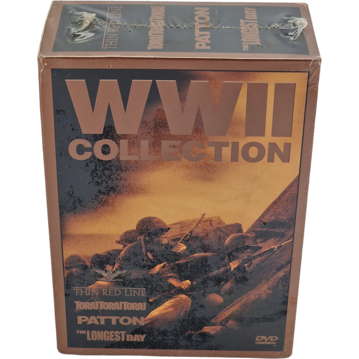 World War II Collection DVD 4 Films:Thin Red Line,Tora,Patton,Longest Day Zone A
