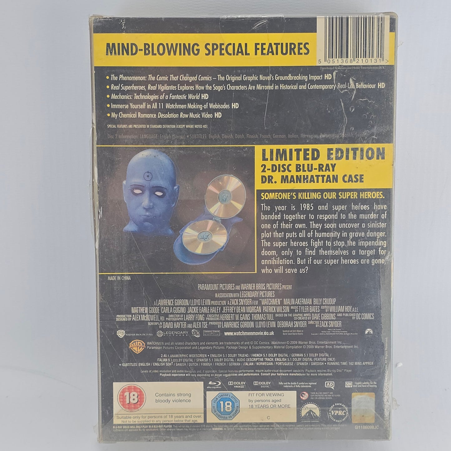 Watchmen Blu-ray The Ultimate Dr.Manhattan Collector Case limited edt [-18]Free