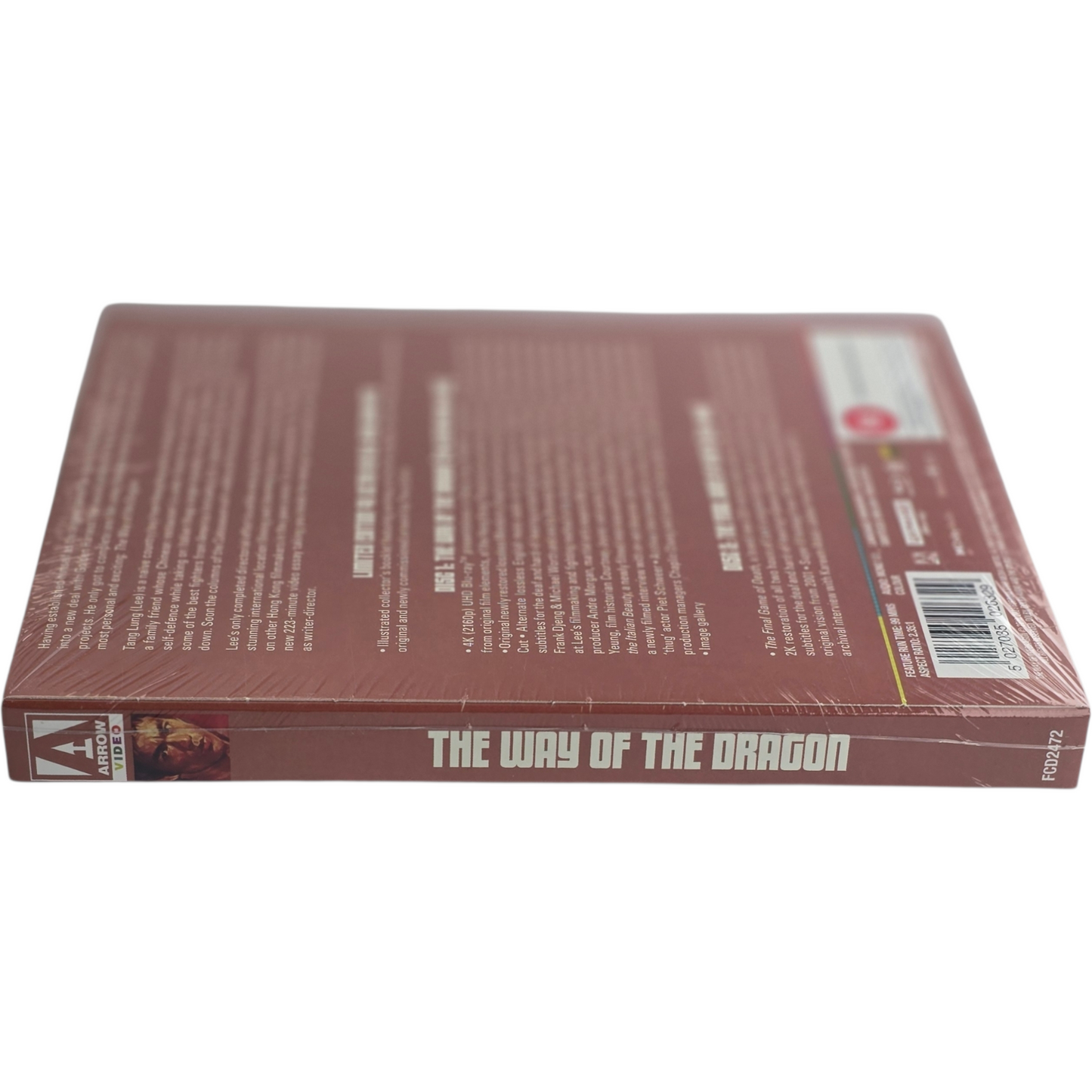 The Way of the Dragon 4K HD +Blu-ray + [étuit] Bruce Lee Ltd Zone Libre [-18]