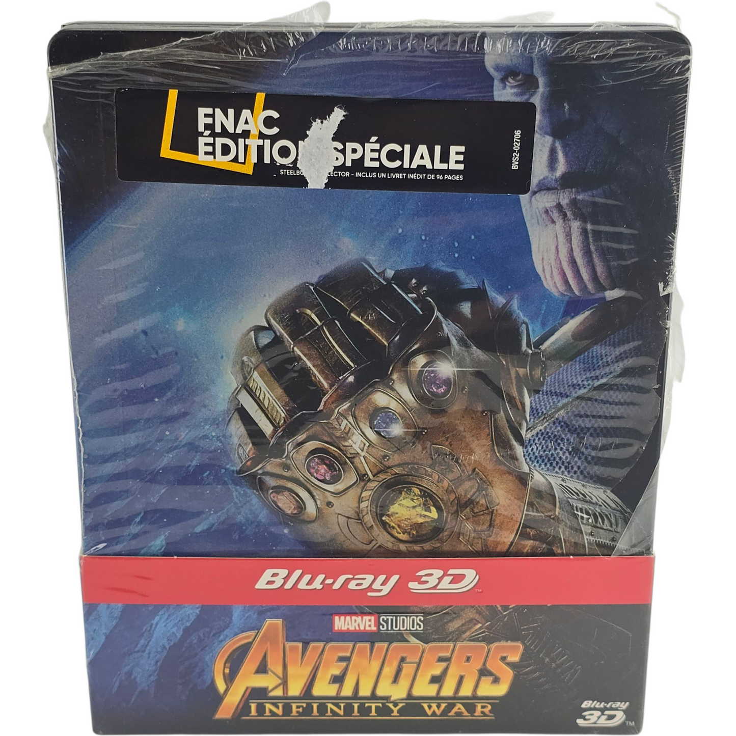 Avengers Infinity War Blu-ray 3D + 2D  Steelbook : Robert Downey Jr  Zone B