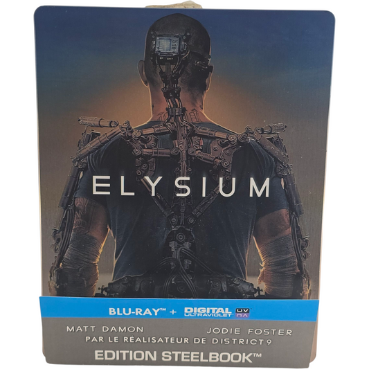 Elysium SteelBook Blu-ray Toutes zones VF France Matt Damon Jodie Foster