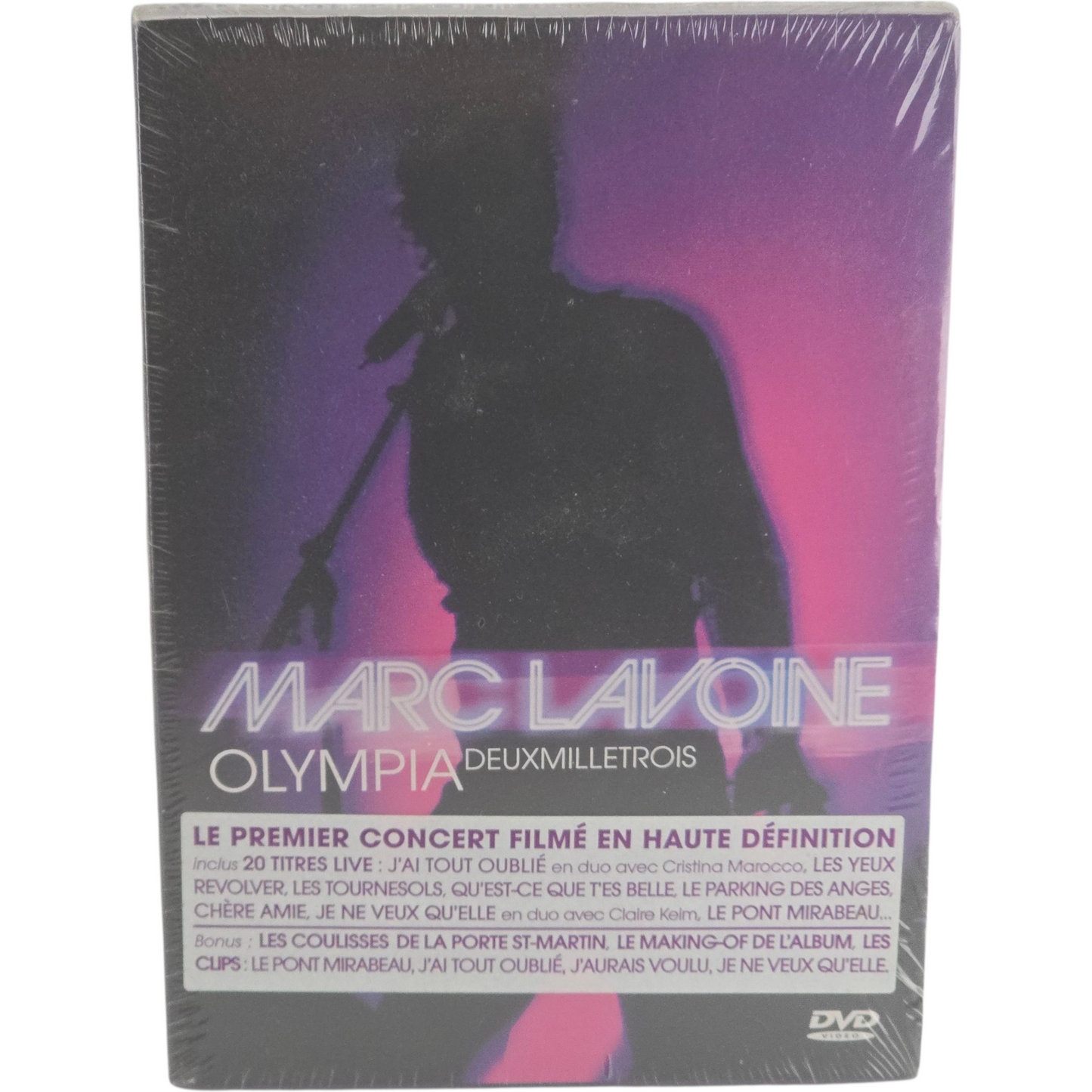 Marc Lavoine Olympia 2003 Édition DVD Live Region B