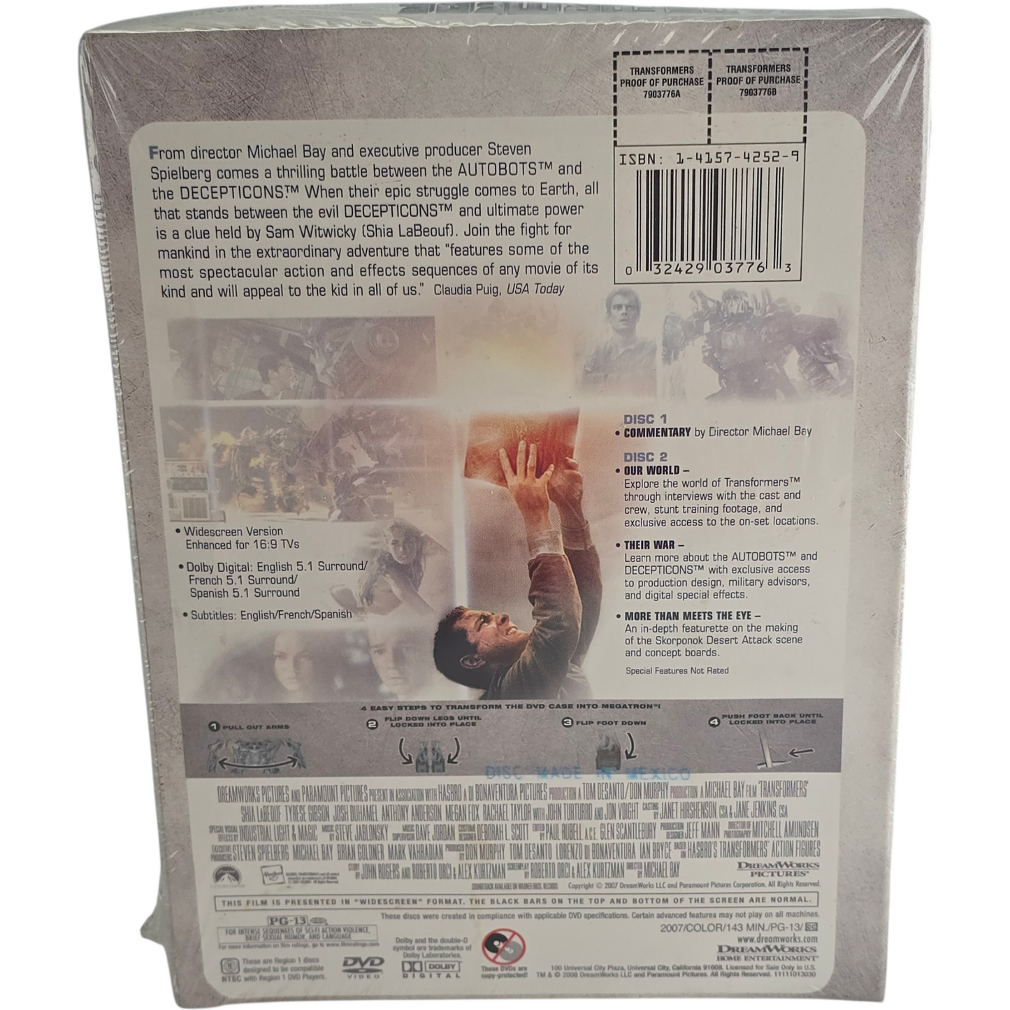 Transformers DVD Limited Edition Transforming Megatron Packaging Zone 1