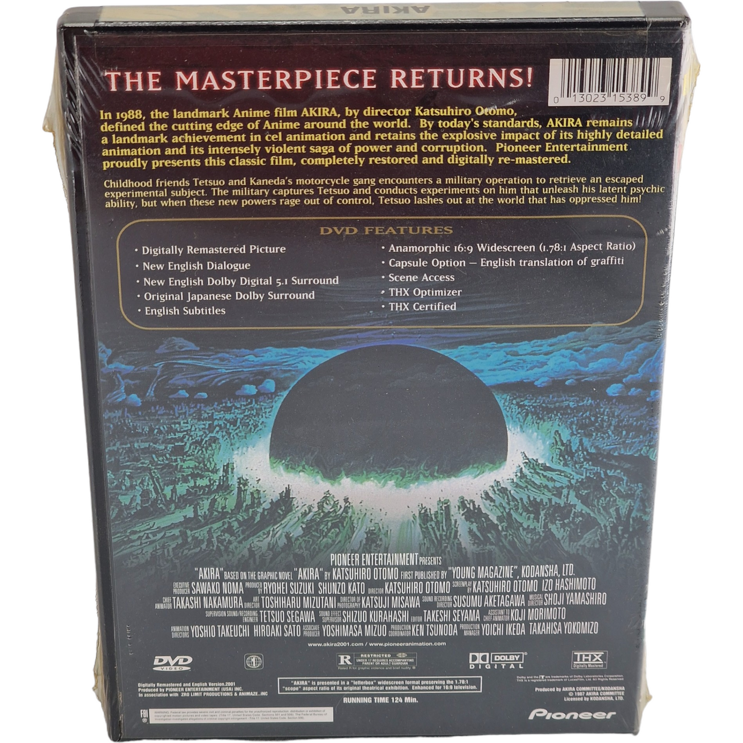 Akira  1988  DVD   Katsuhiro Otomo ,  Pioneer Entertainment  2001  Region  1
