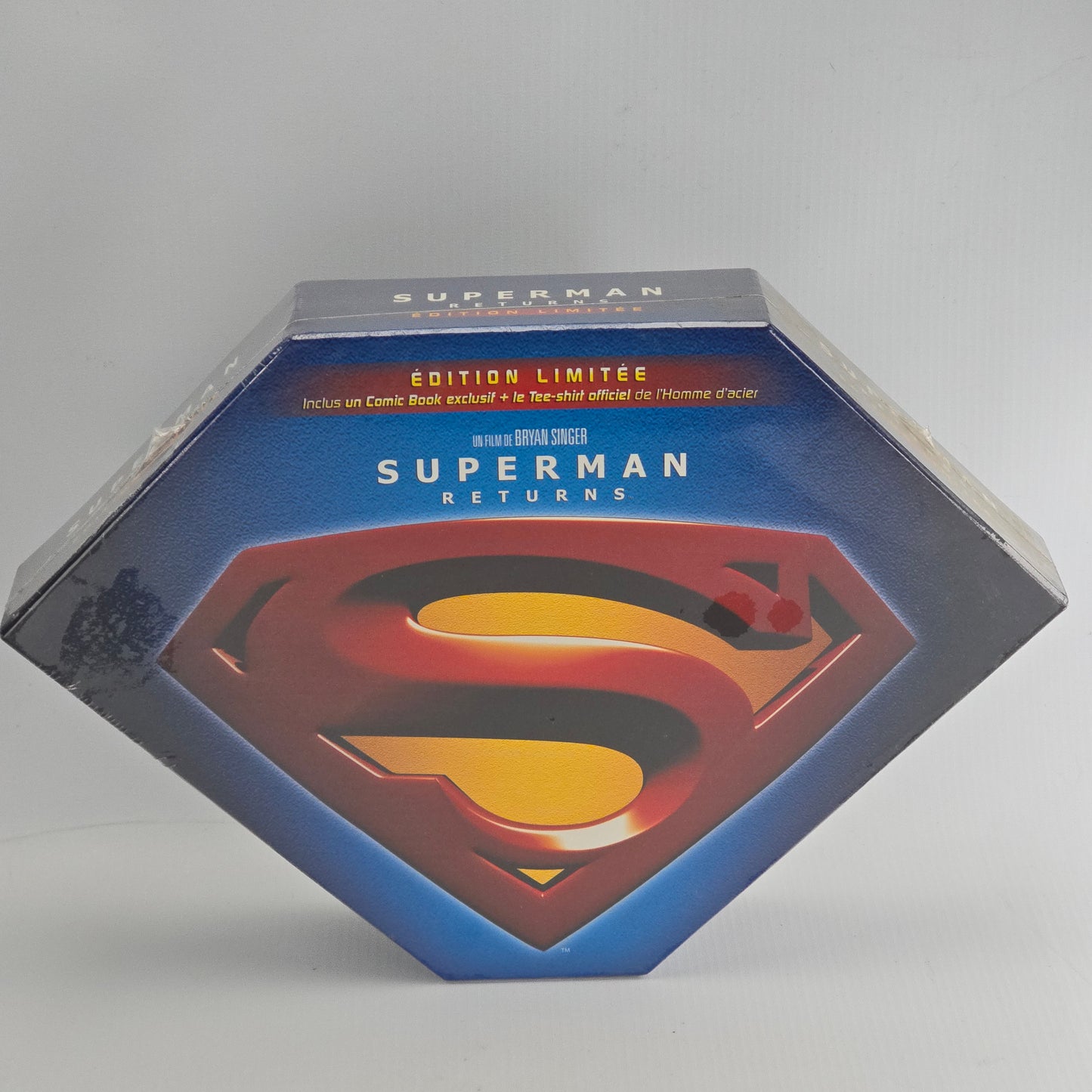 Superman returns 2X DVD Coffret Prestige Edt ltd+ 1 Tee-shirt officiel Superman Zone 2