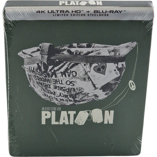 Platoon 1986 SteelBook 4K Ultra HD + Blu-ray 2024 Oliver Stone Zone A [-18]