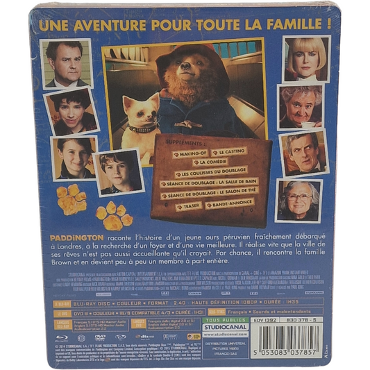 Paddington (2014) – SteelBook Blu-ray + DVD – Zone B – vue 3