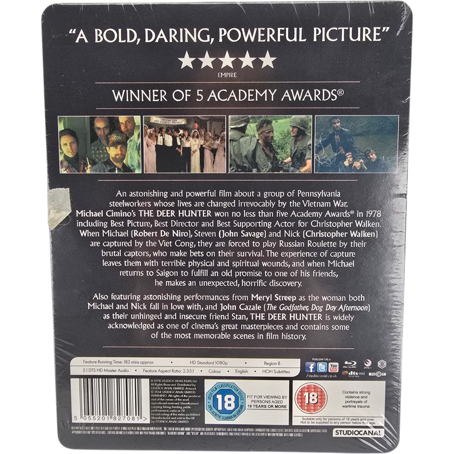 Voyage au bout de l'enfer SteelBook Blu-ray Zavvi Éd limitée Robert De Niro[-18]