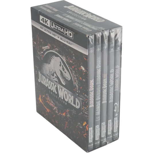 Jurassic Park / Jurassic World – Collection 5 films (1993) – Coffret 5 4K Ultra HD + 5 Blu-ray – Zone B