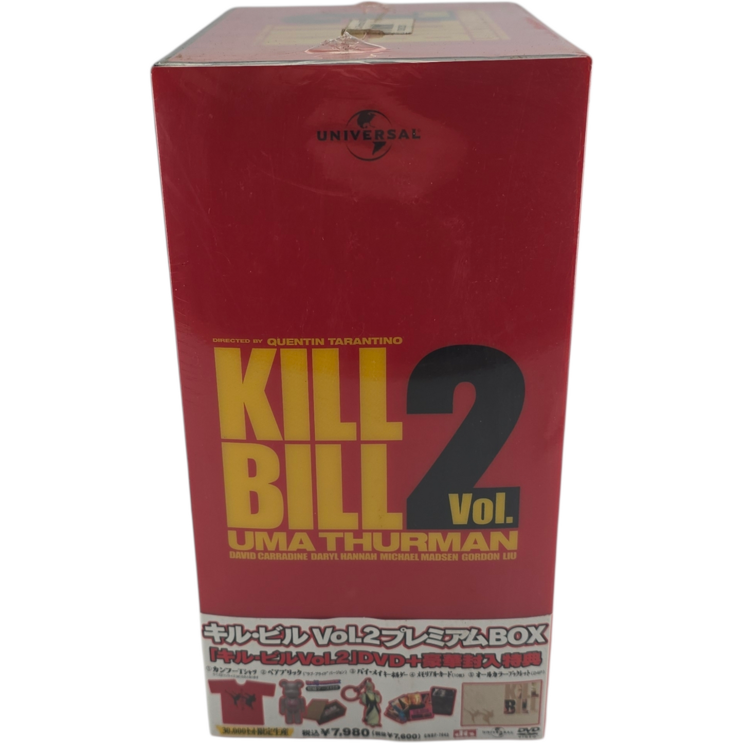 Kill Bill Vol. 2 DVD +T-shirt collector +cartes, flyer+livret Limited Japanese Box Zone 2