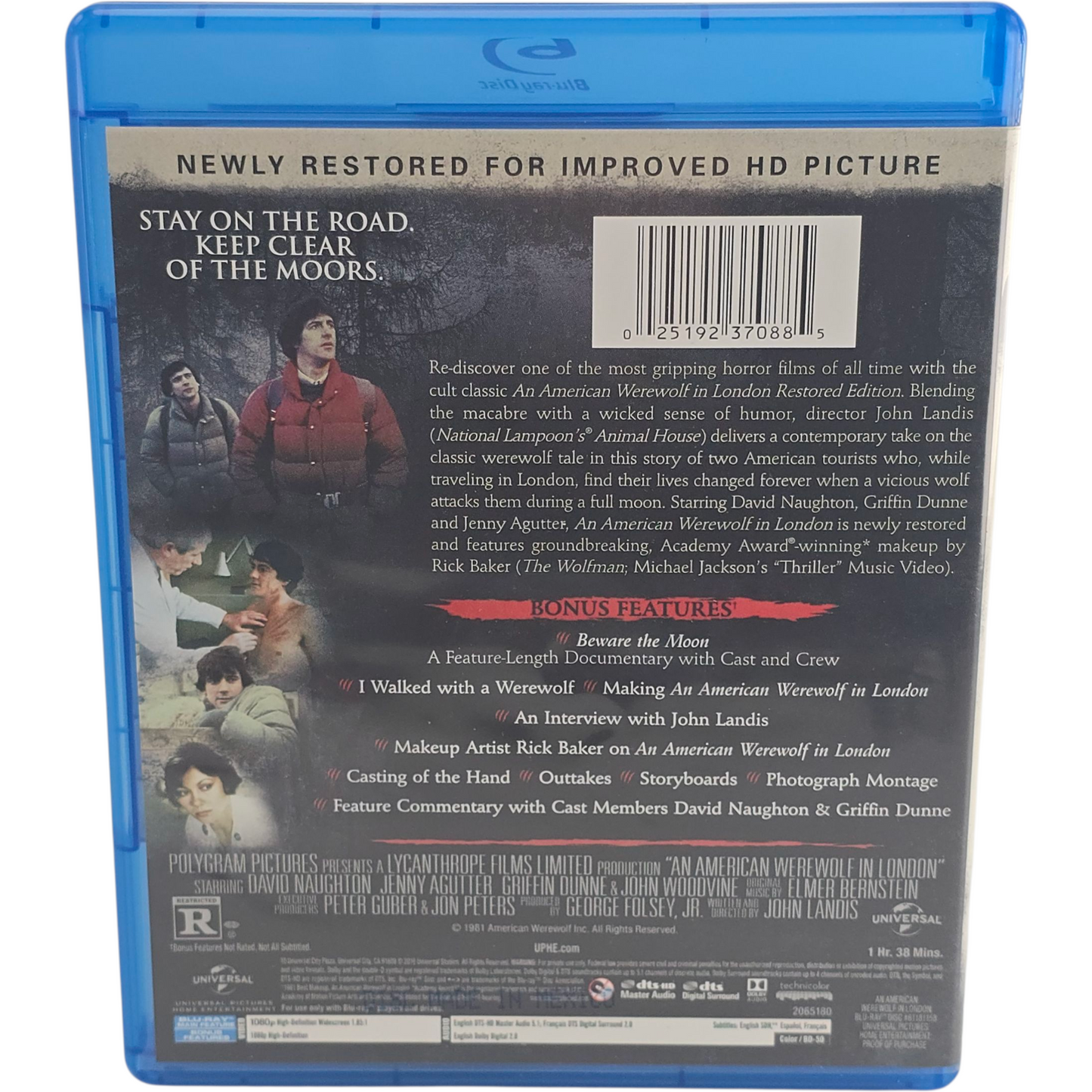 An American Werewolf in London Blu-ray David Naughton Zone A -18