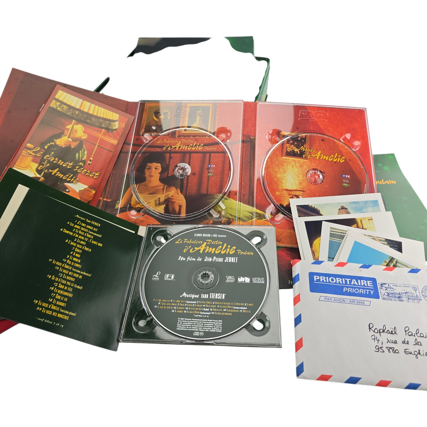 Amélie DVD + CD Metal Box DigiPack Collector's Cake Box" Tin Slipcover B