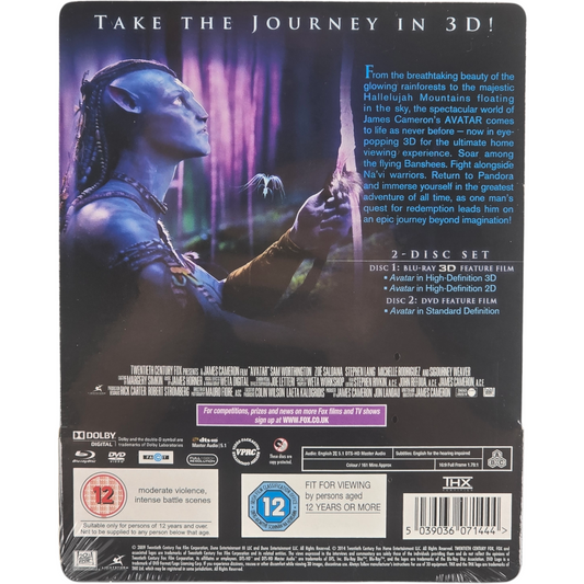 Avatar (2009) – SteelBook Blu-ray 3D + Blu-ray + DVD