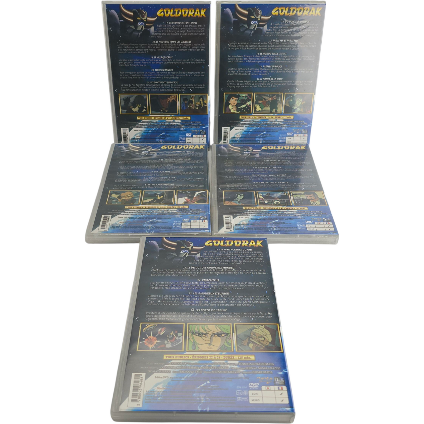 Goldorak 5 DVD  Box 1 (Épisodes 1 à 27) 1975   Actarus, Alcor, Vénusia  Zone B