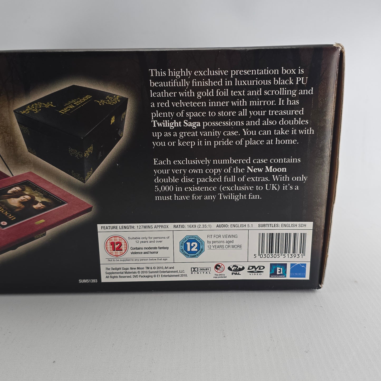 The Twilight Saga: New Moon Ltd Edt Numérotée. Memory Box & DVD  Zone 2