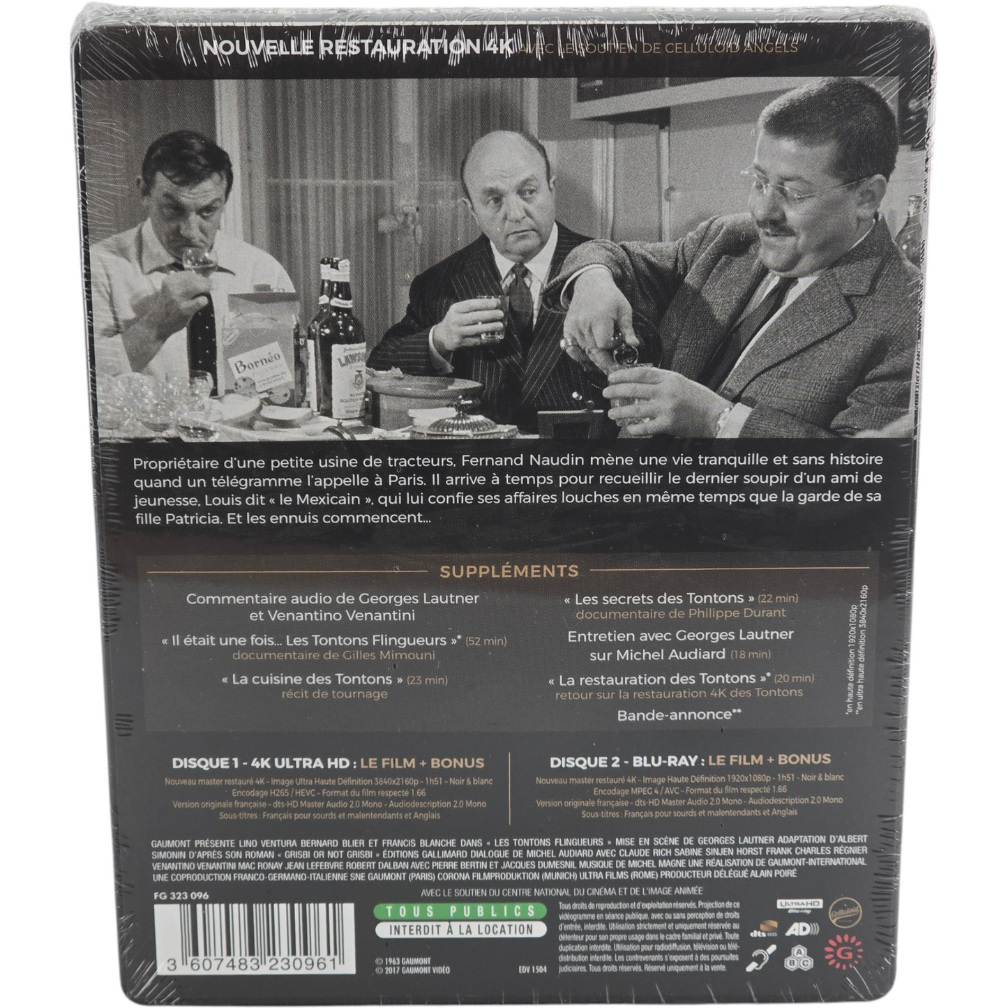 Les Tontons flingueurs 4K Ultra HD + Blu-ray Steelbook  Monsieur Gangster Libre