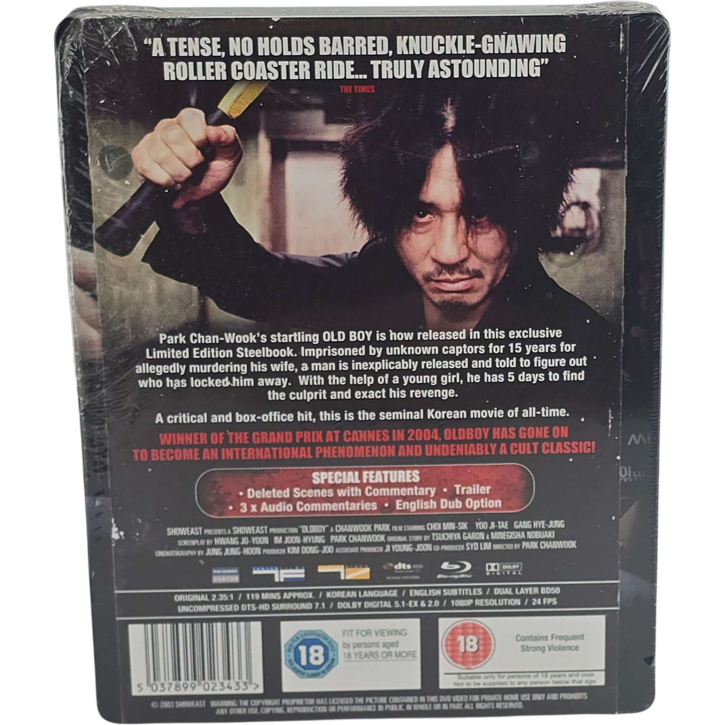 Oldboy Steelbook 4K Ultra HD + Blu-ray Ltd Edition Park Chan-wook Zone B