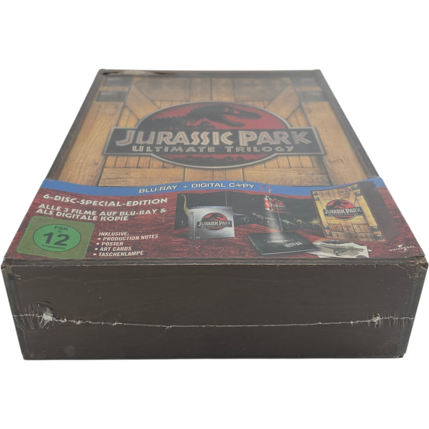 Jurassic Park Ultimate Trilogy Blu-ray  Ltd Edition boîte bois Collector Zone B