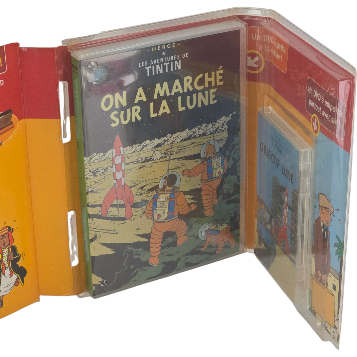 Les Aventures De Tintin - On A Marché Sur La Lune + Objectif Lune DVD Pack  Zone 2