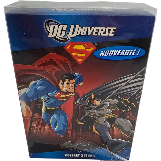 DC Universe – Batman / Superman / Justice League – Coffret 3 DVD Zone 2