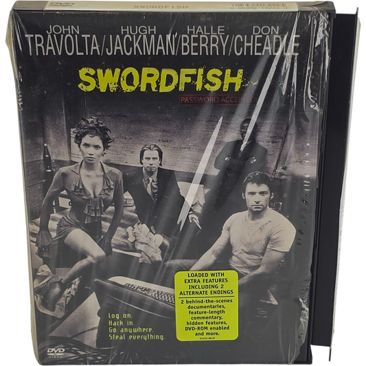 Swordfish DVD Snap Case John Travolta, Hugh Jackman Zone 1 US Import