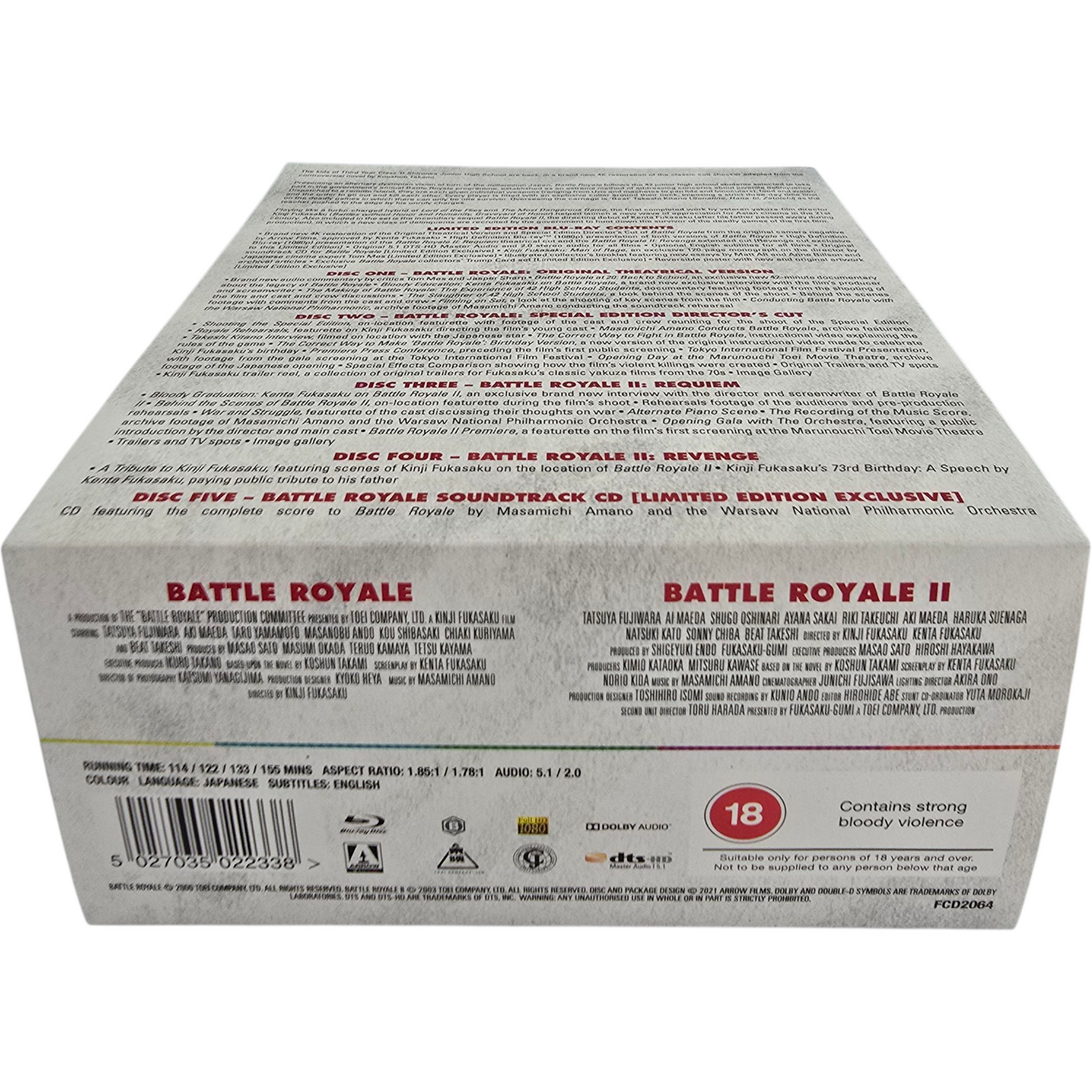 Battle Royale Blu-ray Limitée Collector Théâtrale + Director's Cut Zone B [-18 ]