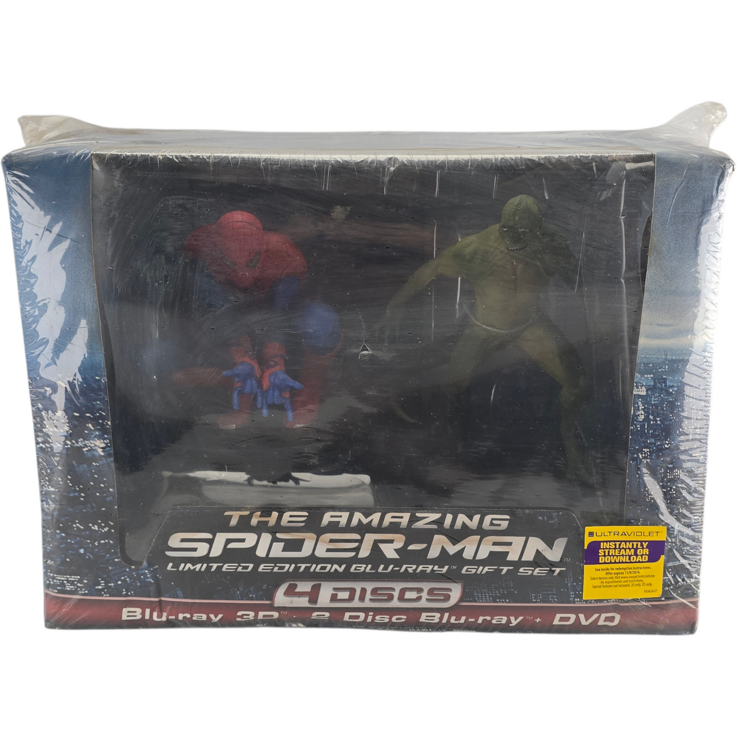 The Amazing Spider-Man 3D + 2D + DVD Collector Ltd Edt + Figurines  Zone 1