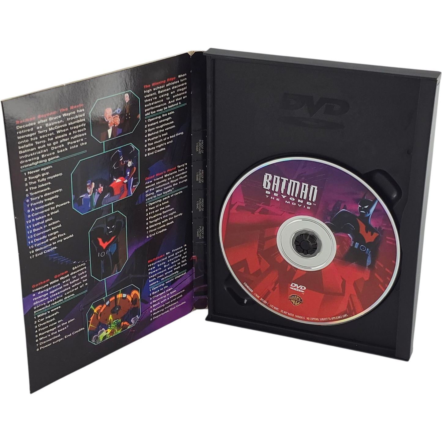 Batman Beyond: The Movie DVD  Snap Case Zone 1 US Import