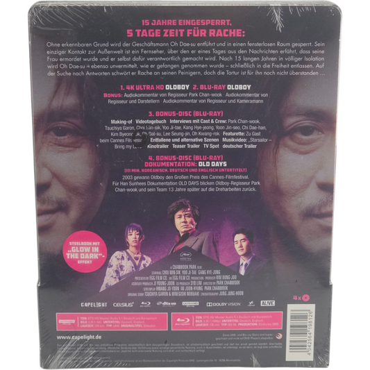 Oldboy (2003) – SteelBook 4K Ultra HD + Blu-ray