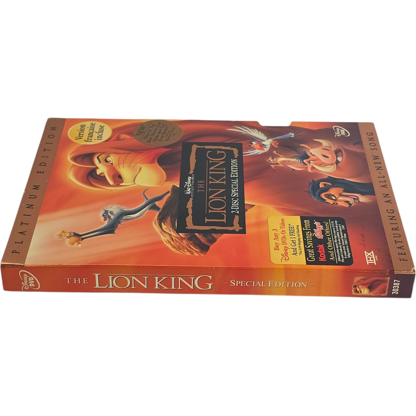 The Lion King DVD Disney Classic 2-Disc Collector's Platinum Zone 1 Canada Import