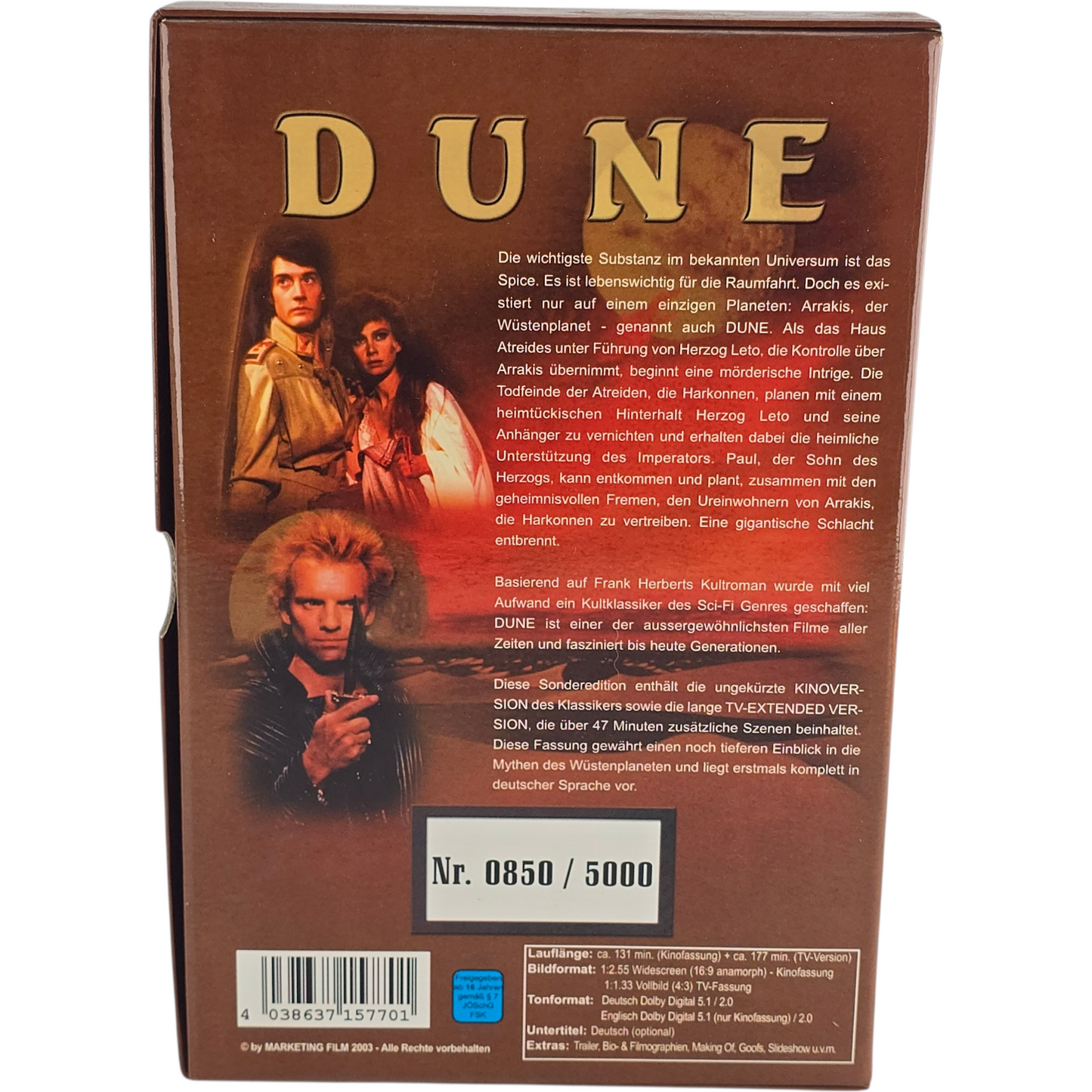 Dune DVD Collector 2 disques + boîte métallique gravée David Lynch Ltd  Zone 2