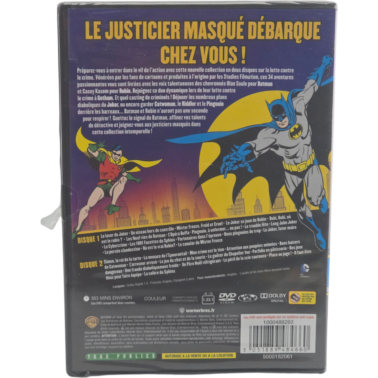 Les Aventures de Batman - L'intégrale (Filmation 1968) - DVD - DC COMICS Zone 2