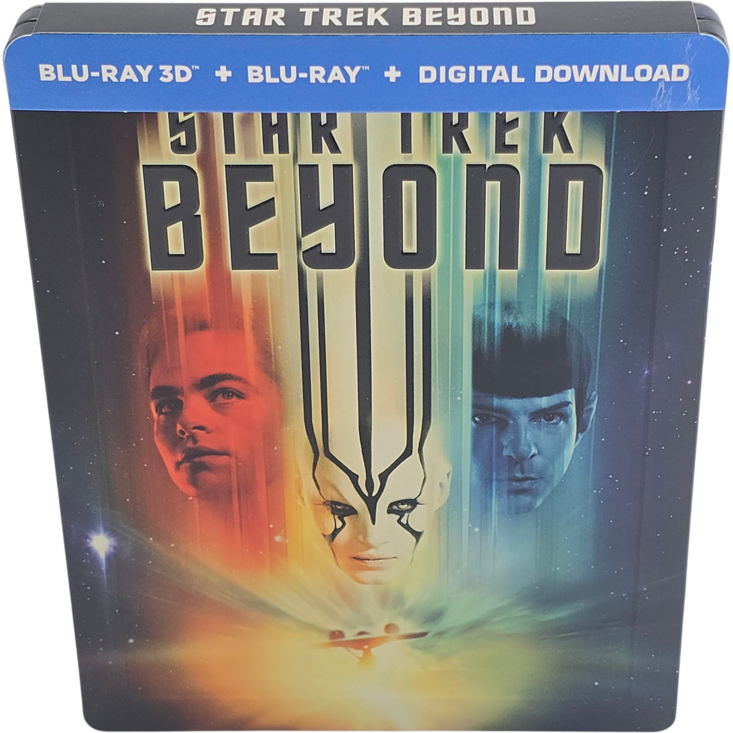 Star Trek Beyond Steelbook Débossé Blu-ray 3D + Blu-ray Chris Pine, Zone B