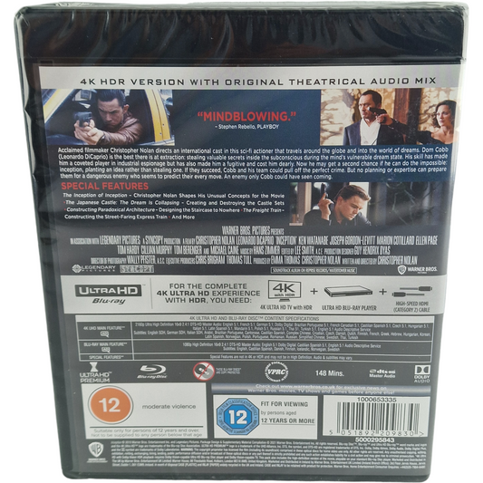 Inception (2010) - 4K Ultra HD + Blu-ray - Zone libre - vue 3