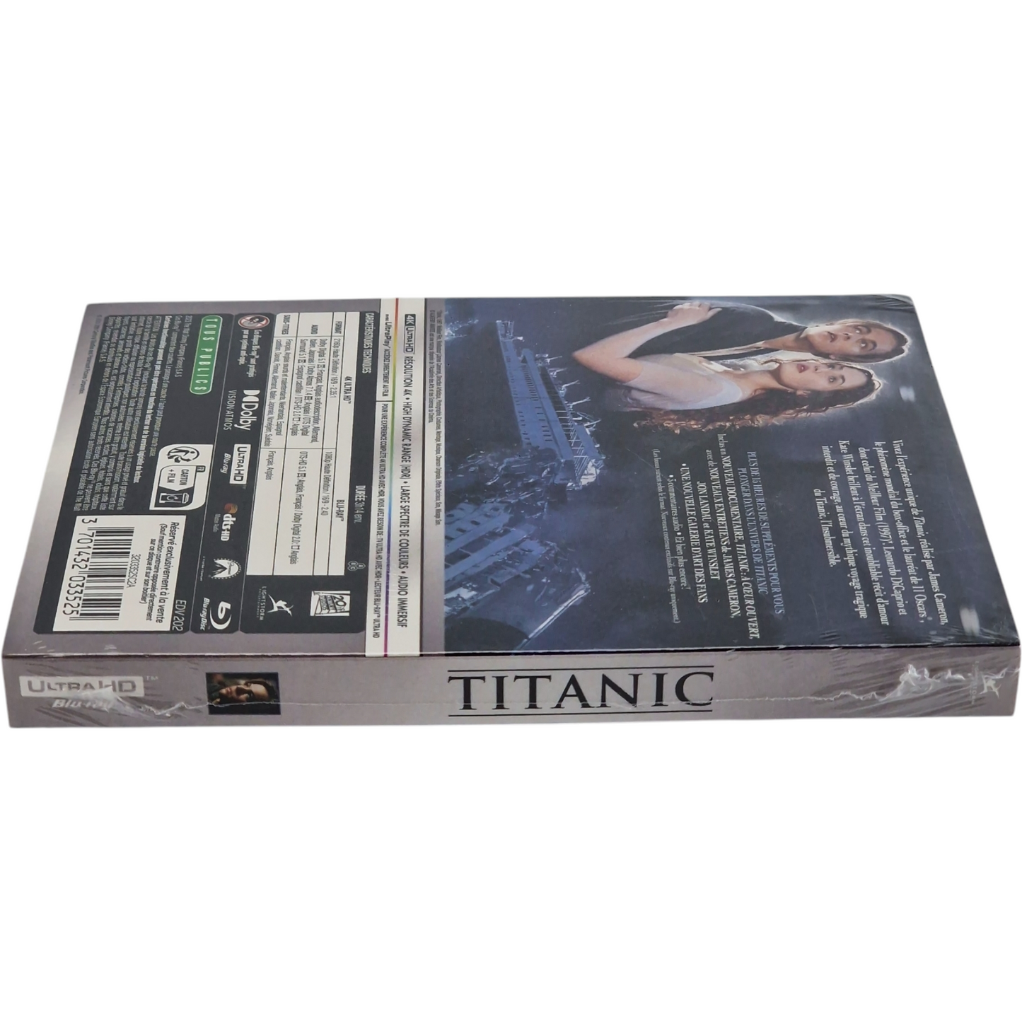 Titanic 4K Ultra HD + Blu-ray + [étui] Leonardo DiCaprio, Kate Winslet Zone B