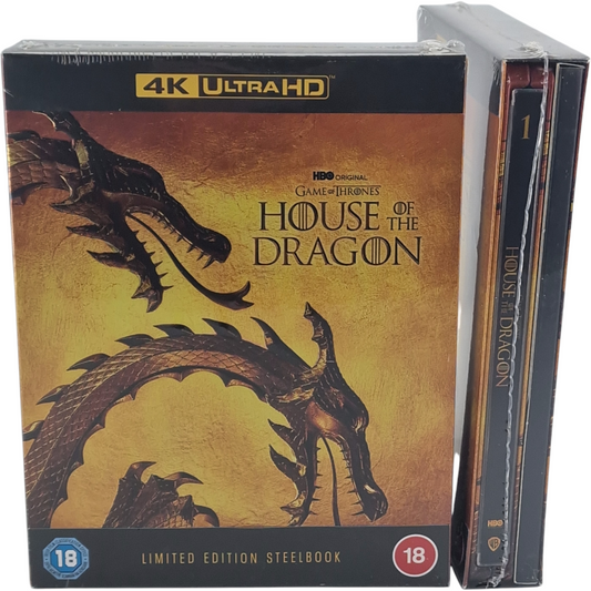 House of the Dragon Saison 1 Steelbook 4K Ultra HD + Blu-ray Limitée Libre [-18]