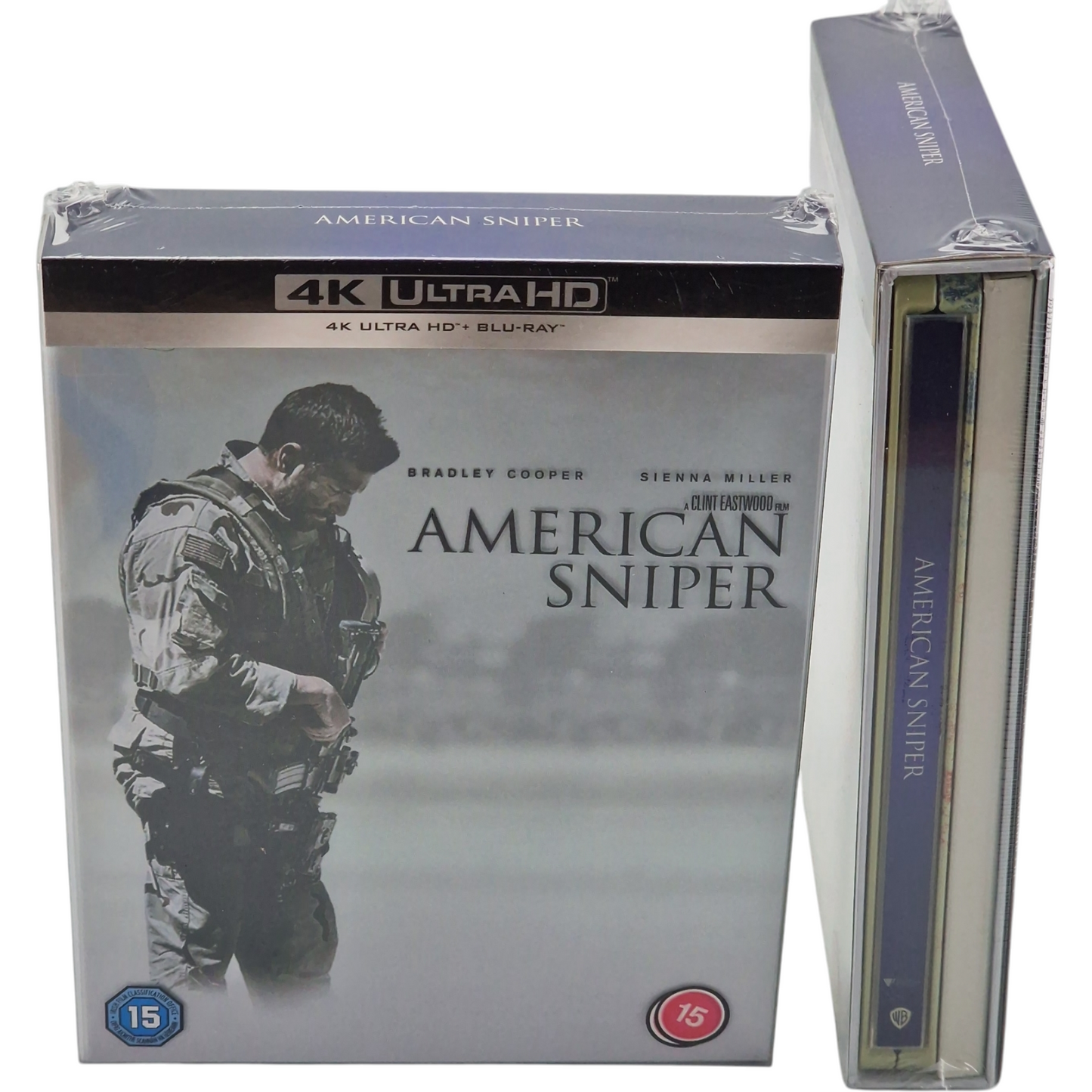 American Sniper 4K Ultra HD+Blu-ray SteelBook Collector Clint Eastwood,Bradley Cooper B