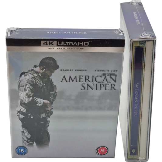 American Sniper 4K Ultra HD+Blu-ray SteelBook Collector Clint Eastwood,Bradley Cooper B