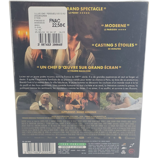 Illusions Perdues Blu-Ray de Xavier Giannoli Benjamin Voisin, Cécile de France – Zone B