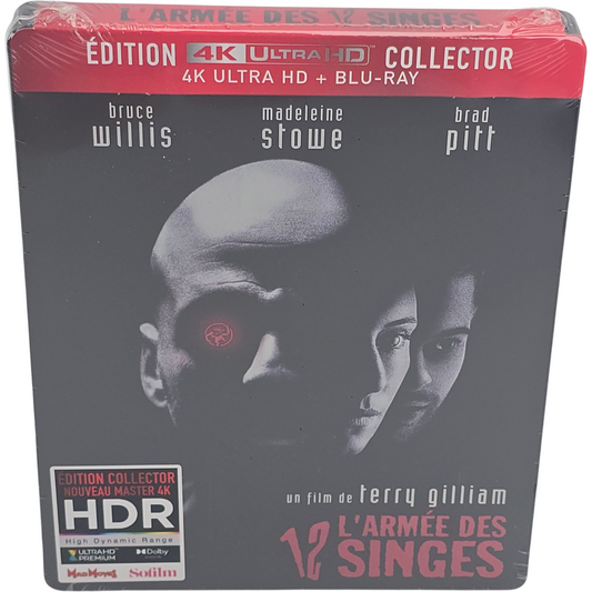 L'Armée des 12 Singes SteelBook 4K UHD Blu-ray Collector Édition Limitée