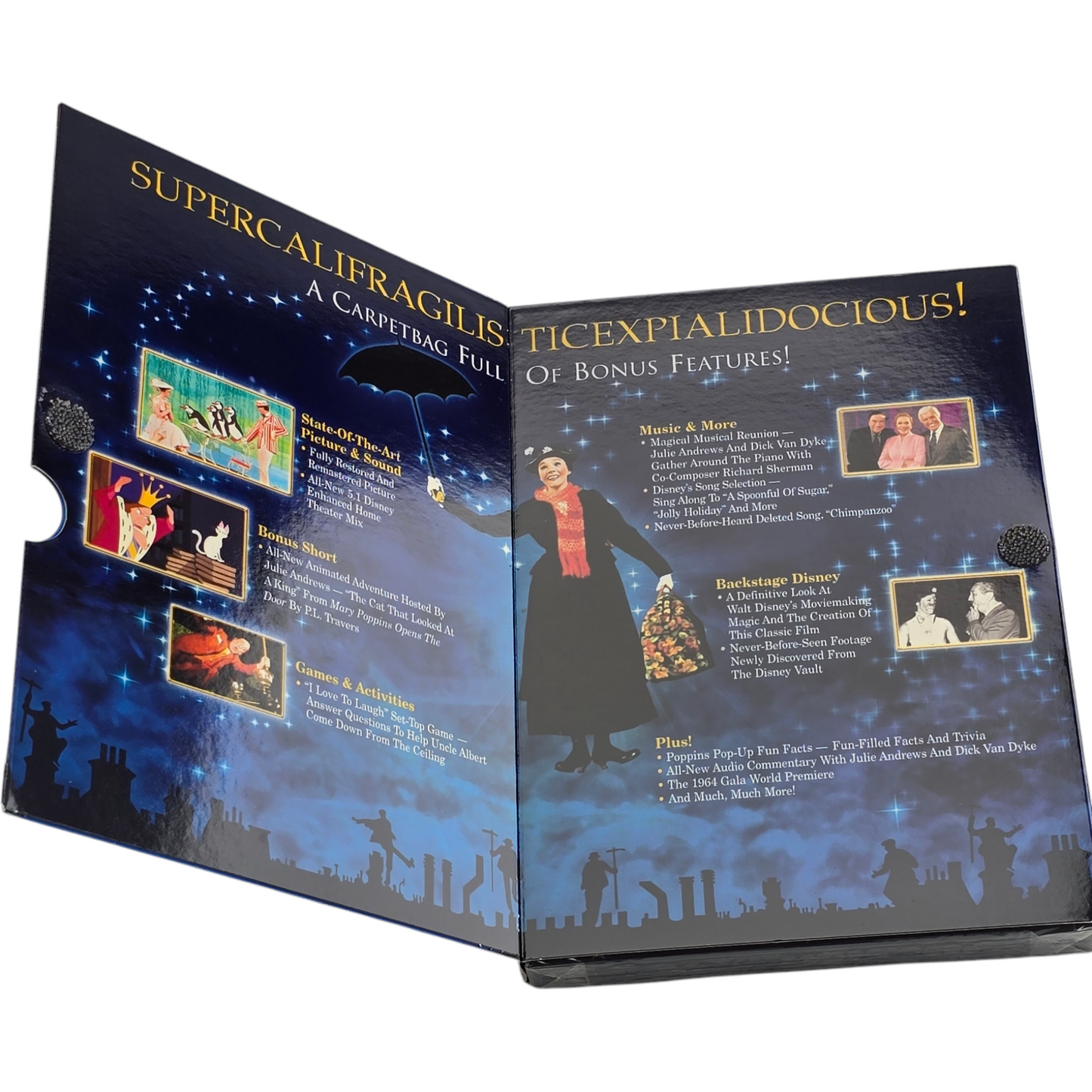 Mary Poppins DVD Walt Disney Édition du 40e anniversaire Canada 2004 VF Region A