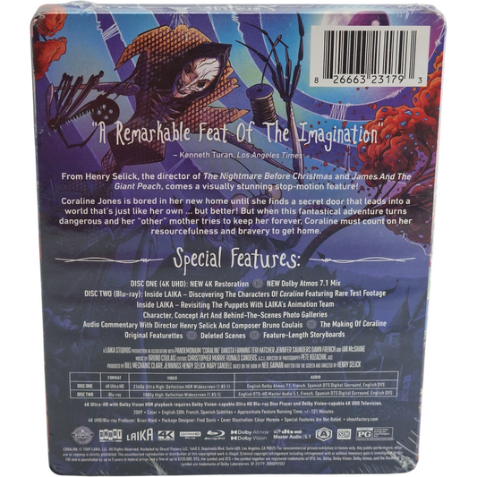 Coraline - SteelBook 4K Ultra HD + Blu-ray - Visuel 3