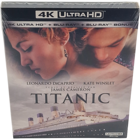 Titanic 4K Ultra HD + Blu-ray + [étui] Leonardo DiCaprio, Kate Winslet Zone B