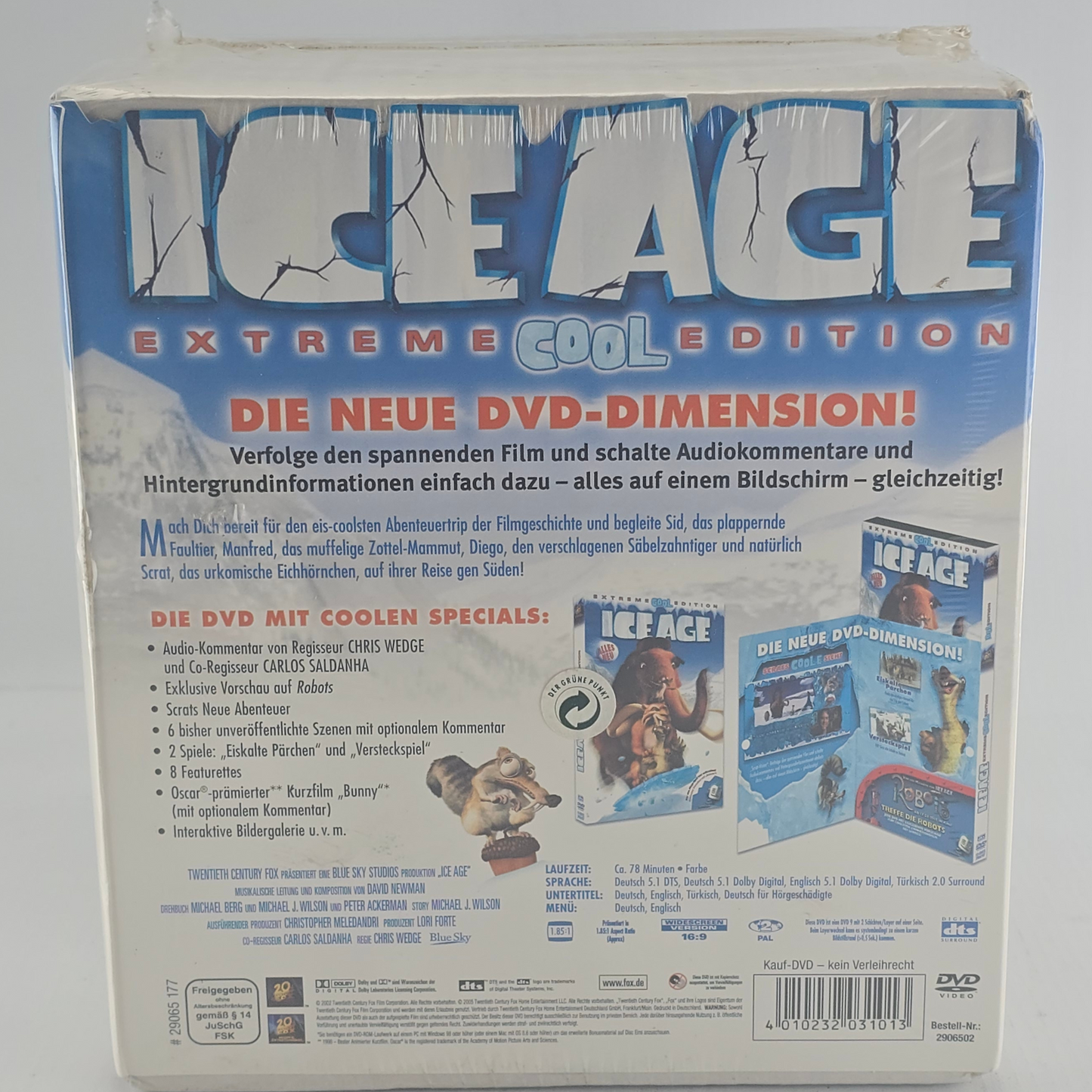 L'Âge de Glace DVD Coffret Édt Extrêmement Cool + Boule à Neige Collector Zone B