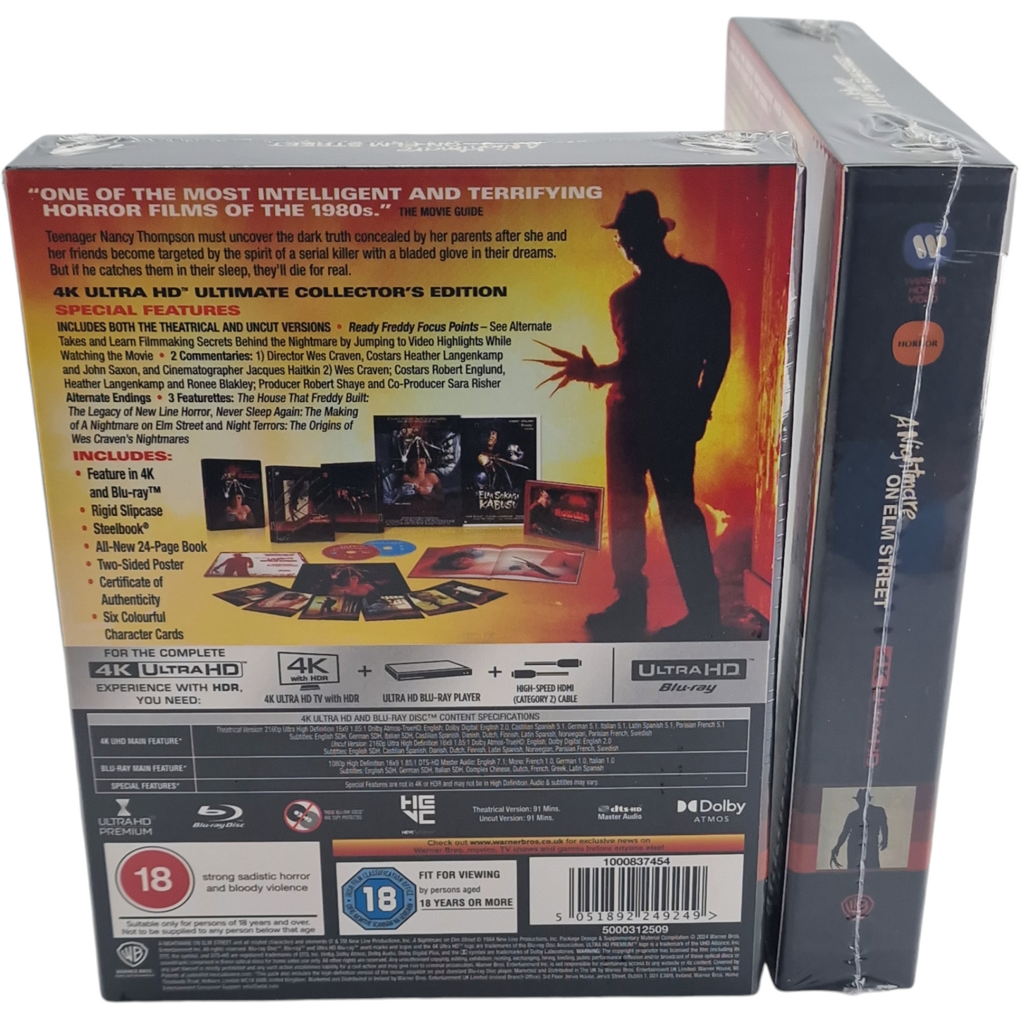 A Nightmare on Elm Street 4K Ultra HD+Blu-ray SteelBook Ultimate Collector [-18] Limitée B Zone