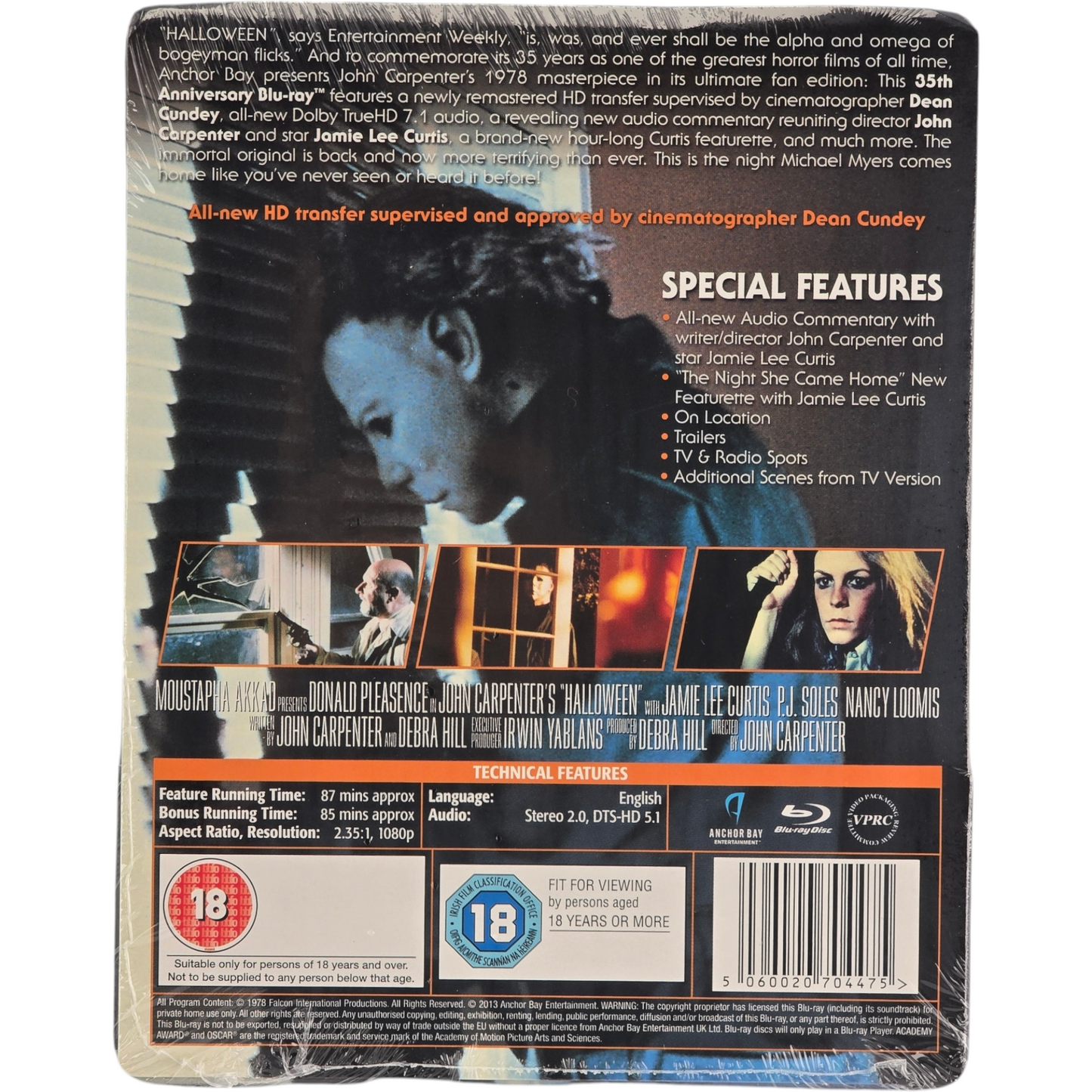 Halloween: John Carpenter Blu-ray SteelBook Zavvi Débossé 2013 Zone B [-18]