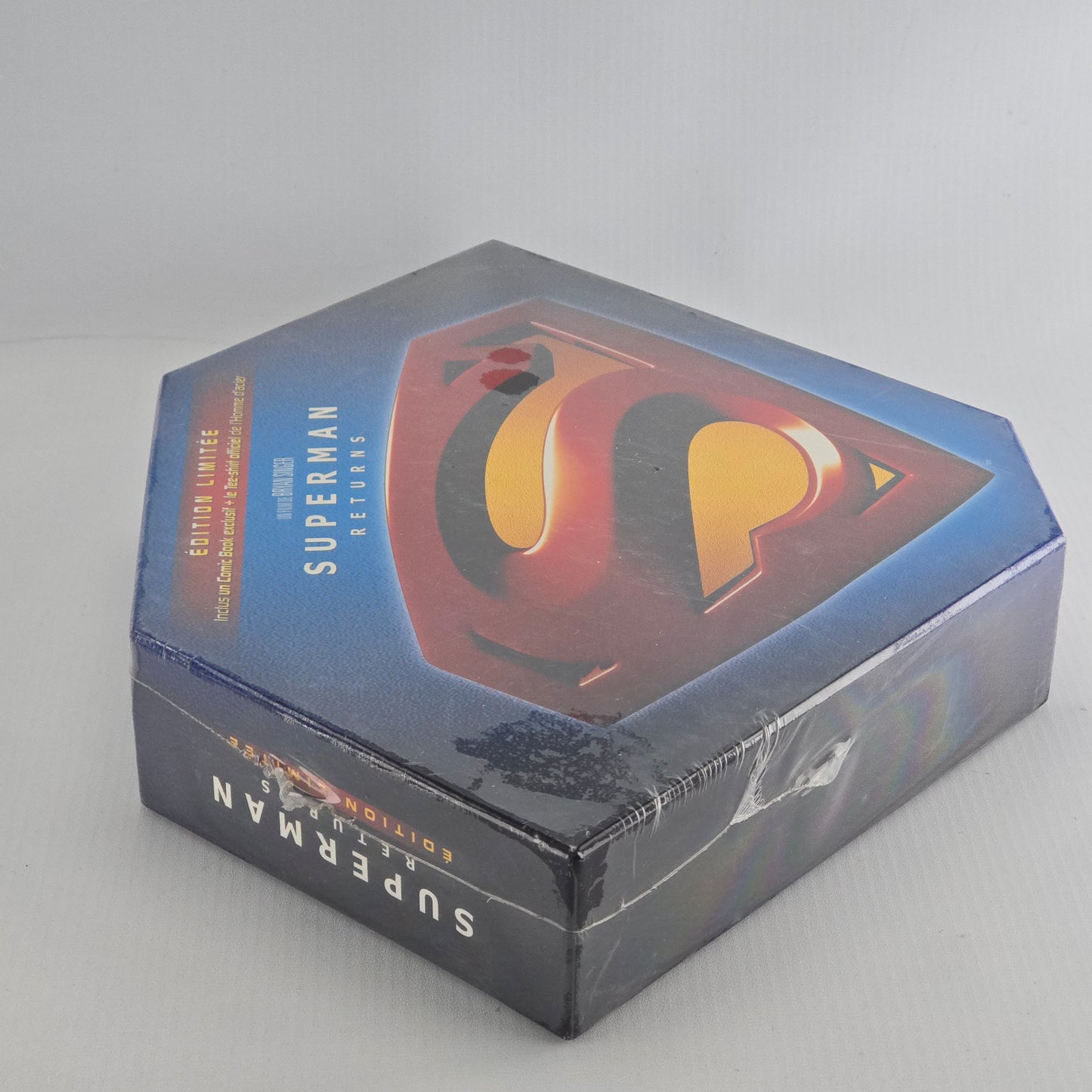 Superman returns 2X DVD Coffret Prestige Edt ltd+ 1 Tee-shirt officiel Superman Zone 2