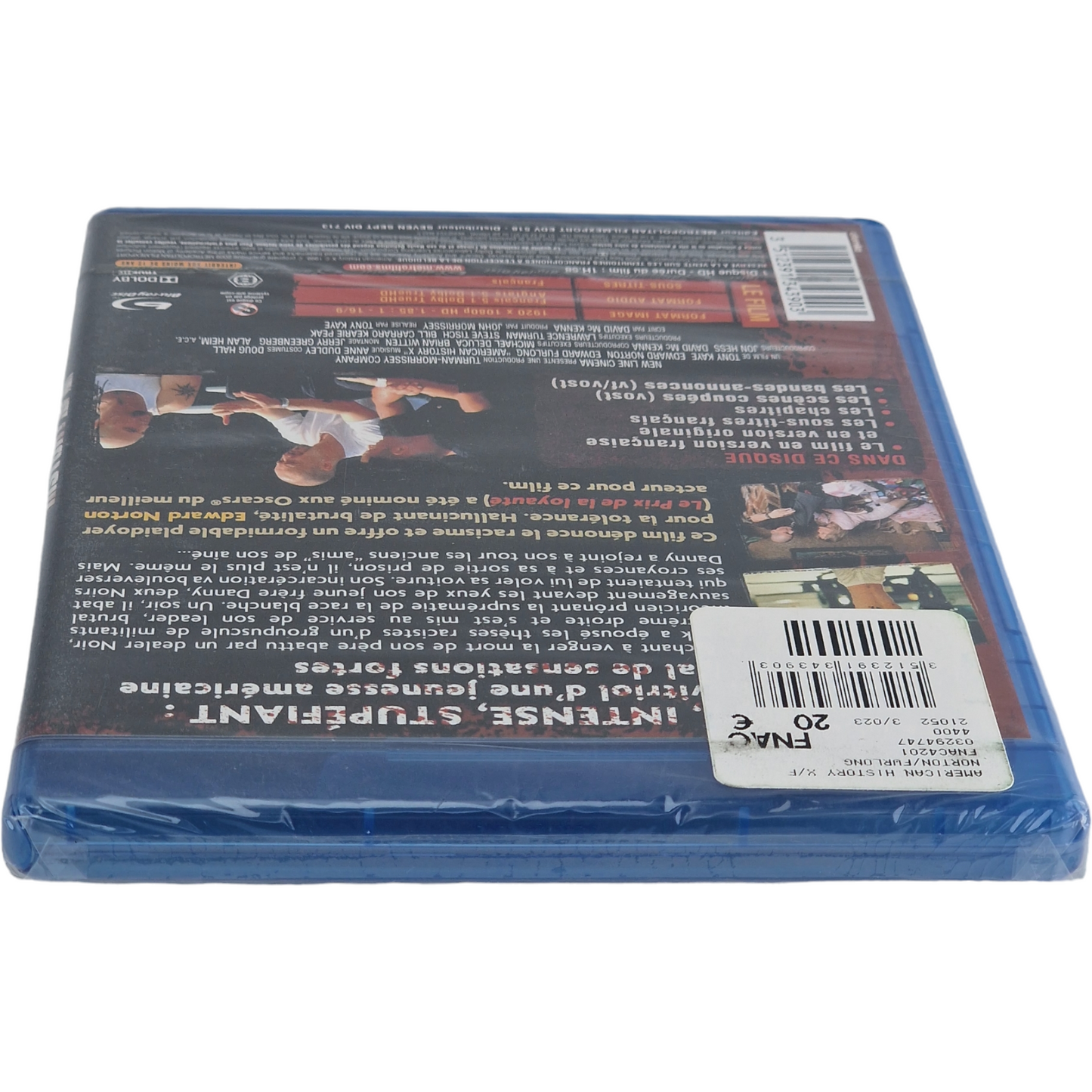 American History X Blu-ray 1998  Edward Norton 2009  Zone B